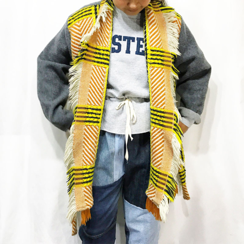 OUTER : BLANKET JACKET / GRAY MIX ¥20,520-